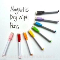 8 colour set magnetic white board marker pens dry erase eraser easy wipe B01IQIZBTM